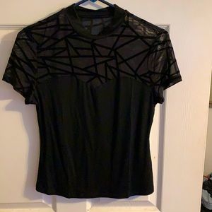 Size medium black see thru back never worn